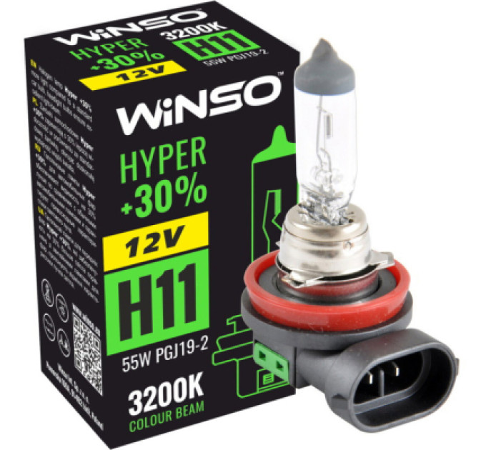 WINSO Автолампа WINSO H11 +30 55W (712810)
