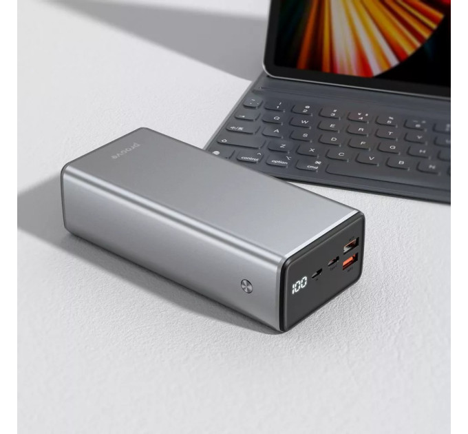 Proove Універсальна мобільна батарея Proove Metalskin 65W 30000mAh Gray (PBM365210004)