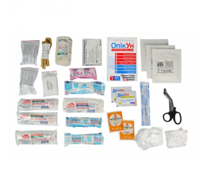 Poputchik Автомобільна аптечка Poputchik -1 (АМА-1) згідно ДСТУ 3961-2000 футляр м'який червоний 25х1 (02-010-М)