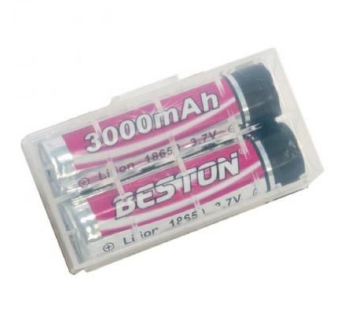 Beston Акумулятор 18650 (168A) 3000 mAh *2 з захистом Beston (AAB1848)