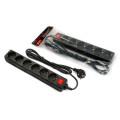 FrimeCom Фільтр живлення FrimeCom (FC-B2006W 1.8 B) 6 розеток, 1.8 м, чорний пакет