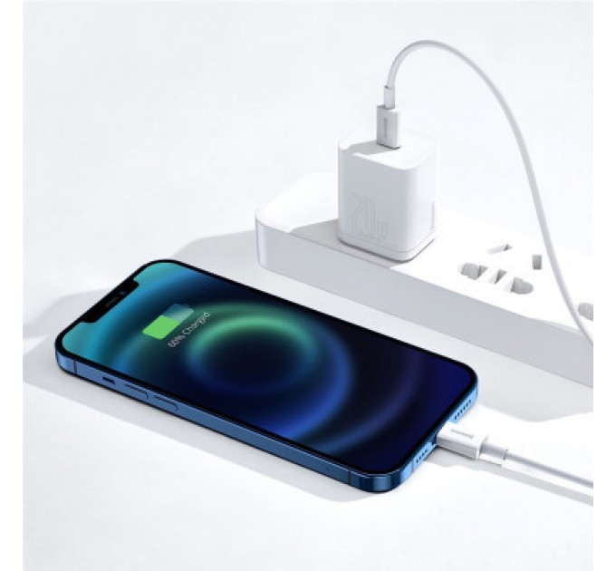 Baseus Дата кабель USB-C to Lightning 1.0m 20W Superior Series White Baseus (CATLYS-A02)