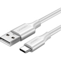 Дата кабель USB 2.0 AM to Type-C 0.5m 3.0A (18W) Nickel Plating US287 White Ugreen (60120)