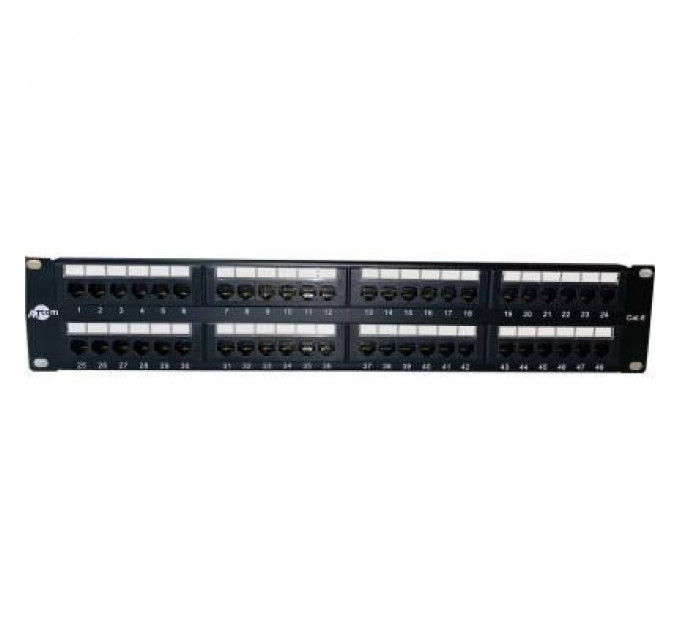 Патч-панель Atcom 19" 48 портов UTP cat.6 (P6048)
