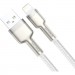 Baseus Дата кабель USB 2.0 AM to Lightning 2.0m Cafule Series Metal 2.4A White Baseus (CALJK-B02)