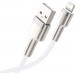 Baseus Дата кабель USB 2.0 AM to Lightning 2.0m Cafule Series Metal 2.4A White Baseus (CALJK-B02)