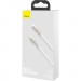 Baseus Дата кабель USB-C to Lightning 1.0m Cafule Metal PD 20W white Baseus (CATLJK-A02)