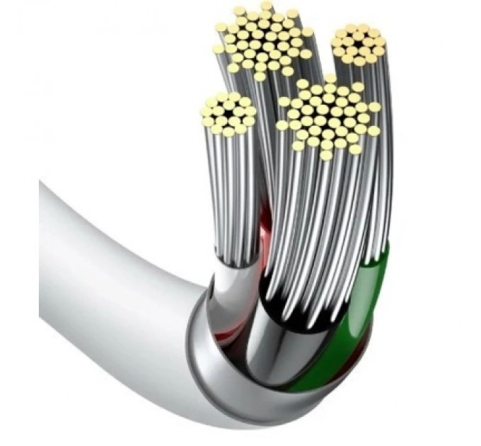 Baseus Дата кабель USB 2.0 AM to Lightning 1.5m Superior Fast Charging 2.4A white Baseus (CALYS-B02)