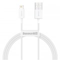 Baseus Дата кабель USB 2.0 AM to Lightning 2.0m Superior Fast Charging 2.4A white Baseus (CALYS-C02)