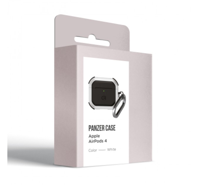 Armorstandart Чохол для навушників Armorstandart Panzer для Apple Airpods 4 White (ARM82553)