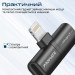 Promate Адаптер Promate Lightning - 2хLightning (M/F) iHinge Black (ihinge-lt.black)