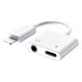 Remax Адаптер Remax RL-LA07 Concise 2-in-1 Lightning - Lightning + 3.5 мм (M/F), White (6972174150536)