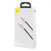 Baseus Кабель Baseus Cafule Metal USB-Lightning, 2.4A, 1м Black (6953156202245)