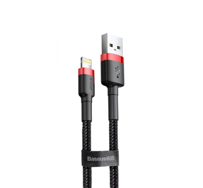 Baseus Кабель Baseus Cafule USB-Lightning, 2.4A, 1м Black (6953156274976)