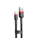 Baseus Кабель Baseus Cafule USB-Lightning, 2.4A, 1м Black (6953156274976)