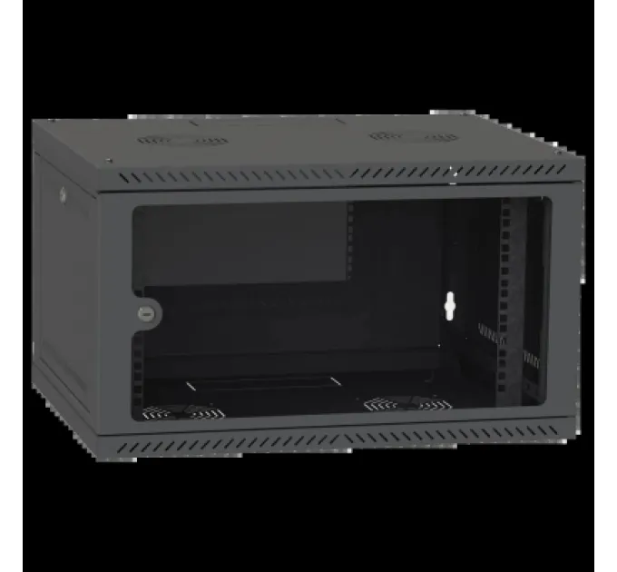 Шафа настінна Ipcom 4U, 600*350, RAL9005 (СН-4U-060х035-ДС-9005)