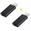 XoKo Перехідник USB-C F to Lightning M 2PCS black XoKo (XK-AC015-BK2)