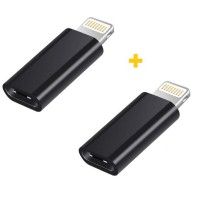 Перехідник USB-C F to Lightning M 2PCS black XoKo (XK-AC015-BK2)