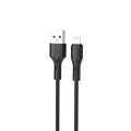 XO Кабель XO NB230 USB - Lightning (M/M), 2.4 A, 1 м, Black (NB230-AI.black)