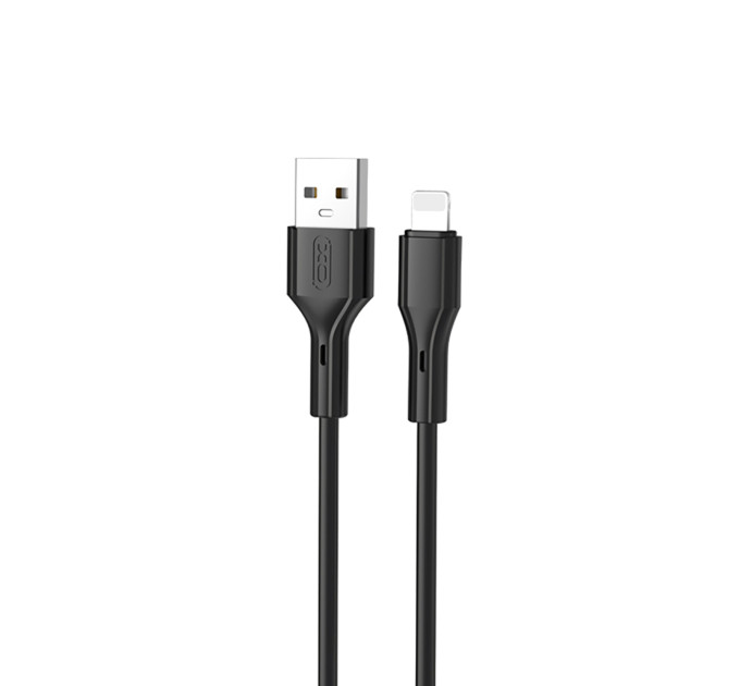 XO Кабель XO NB230 USB - Lightning (M/M), 2.4 A, 1 м, Black (NB230-AI.black)