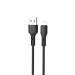 XO Кабель XO NB230 USB - Lightning (M/M), 2.4 A, 1 м, Black (NB230-AI.black)