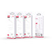 XO Кабель XO NB230 USB - Lightning (M/M), 2.4 A, 1 м, White (NB230-AI.white)