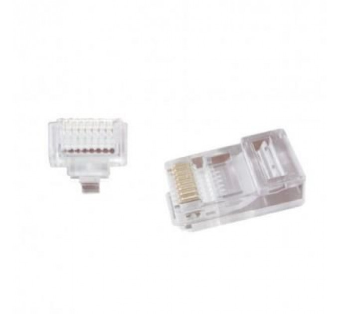 Конектор Cablexpert RJ45 cat.5e UTP 8P8C (сквозное отв., позолоч. конт.) 10 шт (LC-PTU-01/10)
