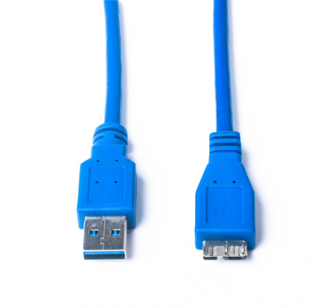 Prologix Кабель ProLogix USB - micro USB Type-B V 3.0 (M/M), 0.5 м, синій (PR-USB-P-12-30-05m)
