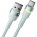 Essager Дата кабель USB 2.0 AM to USB-C 1.0m 3A LED blue Essager (EXCT-XCD03)