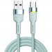 Essager Дата кабель USB 2.0 AM to USB-C 1.0m 3A LED blue Essager (EXCT-XCD03)