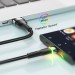 Essager Дата кабель USB 2.0 AM to USB-C 2.0m 3A LED black Essager (EXCT-XCDA01)