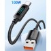 Essager Дата кабель USB 2.0 AM to USB-C 2.0m 7A LED black Essager (EXCT-XYA01-P)