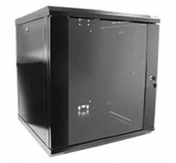 Шафа настінна Hypernet 12U 19" 600x600 (WMNC66-12U-FLAT-BLACK)