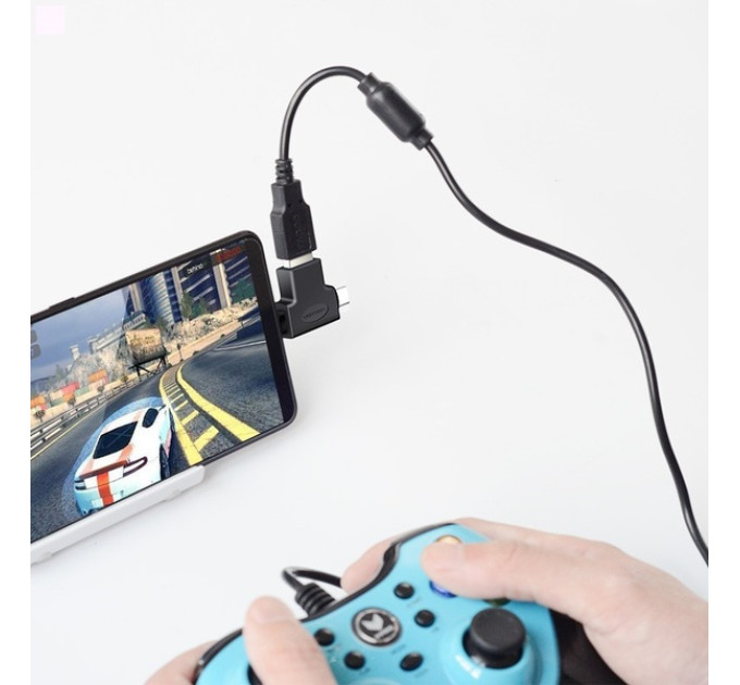 Vention Адаптер Vention USB - USB Type-C + micro USB V 3.0 (F/M) Black (CDIB0)