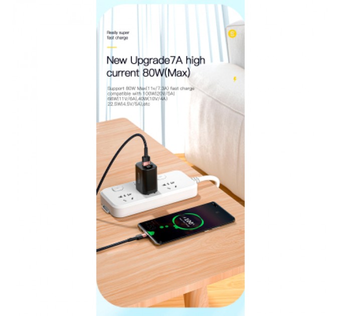 Essager Дата кабель USB 2.0 AM to USB-C 3.0m 7A black Essager (EXCT-XCC01)