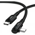 Essager Дата кабель USB-C to USB-C 2.0m 100W 90° corner black Essager (EXCTT1-CGWTA01)
