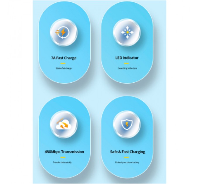 Essager Дата кабель USB 2.0 AM to USB-C 1.0m 100W black Essager (EXC7A-CG01-P)