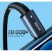 Essager Дата кабель USB-C to Lightning 2.0m 20W black Essager (EXCTL-CGA01)