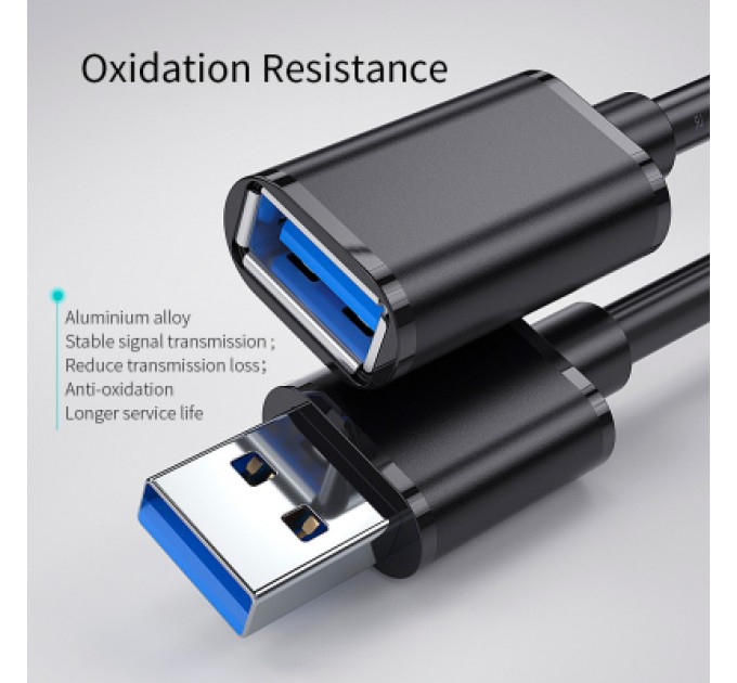 Essager Дата кабель USB 3.0 AM/AF 1.5m Essager (EXCAM-YTA01)