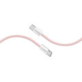 Promate Кабель Promate USB Type-C - USB Type-C (M/M), 3 A, 60 W, 2 м, EcoLine-CC200 Pink (ecoline-cc200.pink)