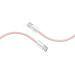Promate Кабель Promate USB Type-C - USB Type-C (M/M), 3 A, 60 W, 2 м, EcoLine-CC200 Pink (ecoline-cc200.pink)