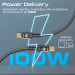 Promate Кабель Promate USB Type-C - USB Type-C (M/M), 5 A, 100 W, 1.2 м, Lucidline-CC120 Black (lucidline-cc120.black)