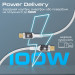 Promate Кабель Promate USB Type-C - USB Type-C (M/M), 5 A, 100 W, 1.2 м, Lucidline-CC120 White (lucidline-cc120.white)