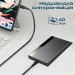 Promate Кабель Promate USB Type-C - USB Type-C (M/M), 5 A, 240 W, 1 м, PowerBolt240 Black (powerbolt240-1m.black)