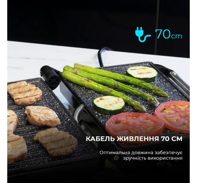 Cecotec Гриль Cecotec Rock`nGrill 750 Full Open CCTC-03011 (8435484030113)