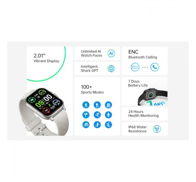 Black Shark Смарт-годинник Black Shark GT3 Neo Silver