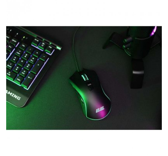 Мишка 2E MG340 RGB USB Black (2E-MG340UB)