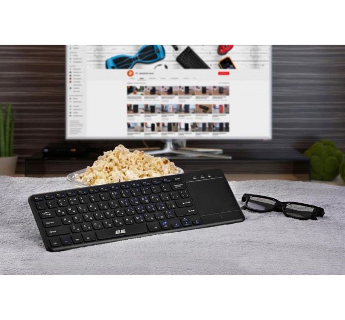 2E Клавіатура бездротова 2E KT100 WL Ukr Black (2E-KT100WB_UA)
