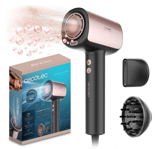 Cecotec Фен Cecotec DryGlam Nano Plasma Black (A01_EU01_100150)