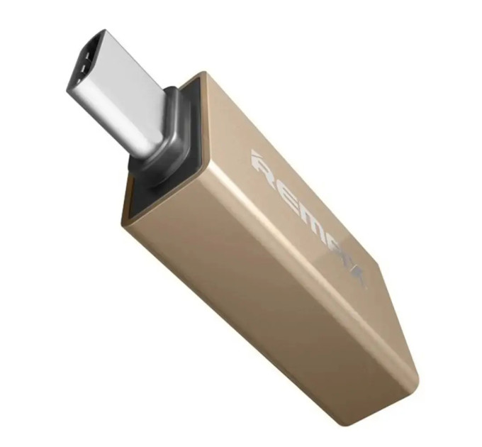 Remax Адаптер Remax Glance USB-USB Type-C RA-OTG1 Gold (6954851289753)